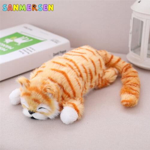 Cute Electric Simulation Cats Plush Toy Kittens Rolling Cat Stuffed Animal Plush Doll Toy Birthday Kids Baby Girl Toy Gifts