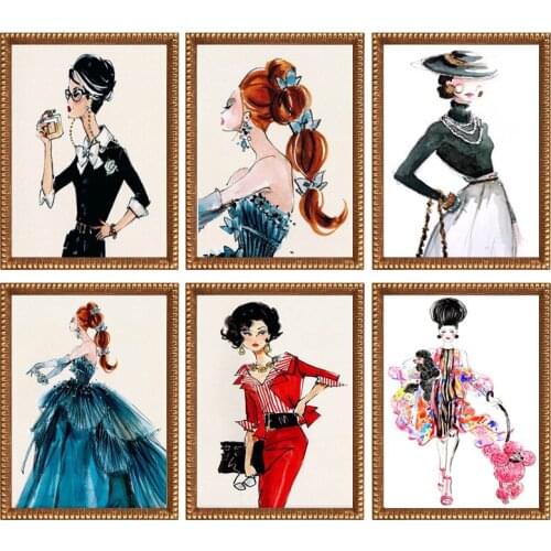 Fashion Ladies Diamond mosaic full gear 5D Diy Diamond Embroidery Cross Stitch Kits Square Diamond Painting Cartoon Sexy Women