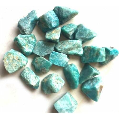 Natural Amazonite Crystal Rough stone Mineral Specimen Garden Decoration Energy Stone Healing Crystal