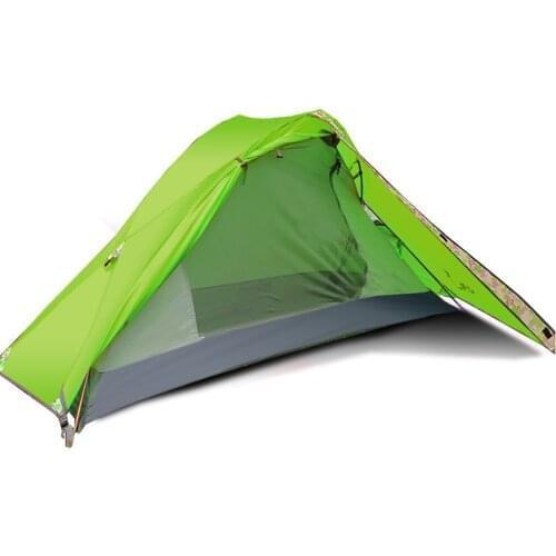 Flytop Ultralight Single Person Use Double Layer Aluminum Poles Waterproof Camping Tent Beach Tent Barraca