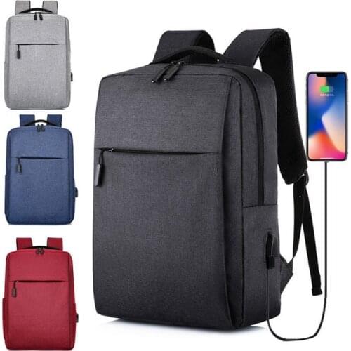 Hot 15.6inch Usb Laptop Backpack 2019 Business Large Capacity Backpack Men Computer School Bag Travel&Work Bagpack Student Bag