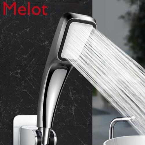 Supercharged Shower Head Super Bath Heater Lotus Seedpod Faucet Rain Home Bath Pressure Water Heater Set Wine Convenient Family