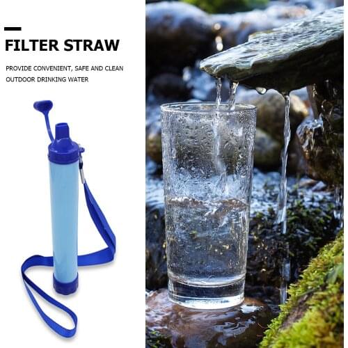 Outdoor Water Purifier Survival Multifunction water purification straw Camping Hiking Emergency Survival Portable Water Filter