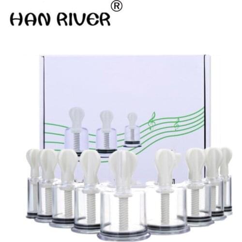 HANRIVER Vacuum cupping, 9 canned household hand twist type magnetic therapy cupping rotary extraction cupping