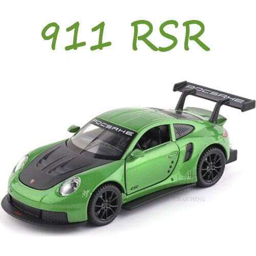 1:32 911 RSR Sports Car Alloy Die Casts Car Models Toy Vehicles High Simulation Metal 911 RSR Model Collectible Kids Present Toy