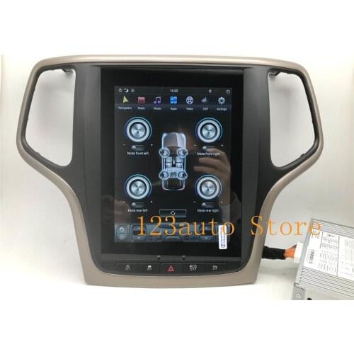 10.4 '' Vertical screen Tesla Style Android 9.0 auto Car DVD GPS Navigation Player multimedia for JEEP Grand Cherokee PX6 HDMI