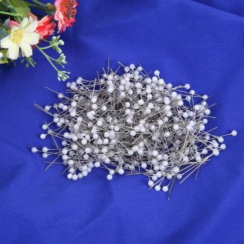 100 pcs/lot Round Pearl Head Dressmaking Pins Weddings Corsage Florists Sewing Crafts Pin accessories DIY tools