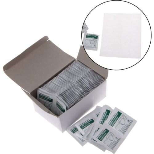 100Pc Cleaning Cloth Disposable Wet Tissue Wipe Anti Frog Lens Glasses Polishing