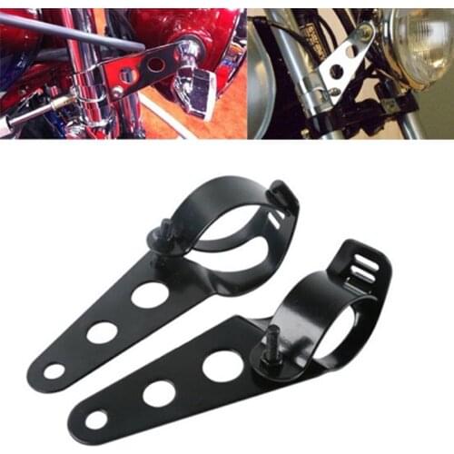 Aftermarket free shipping motorcycle parts Fork Clamp Headlight Mounting Brackets For Motorcycles With 28mm-38mm Tubes BLACK