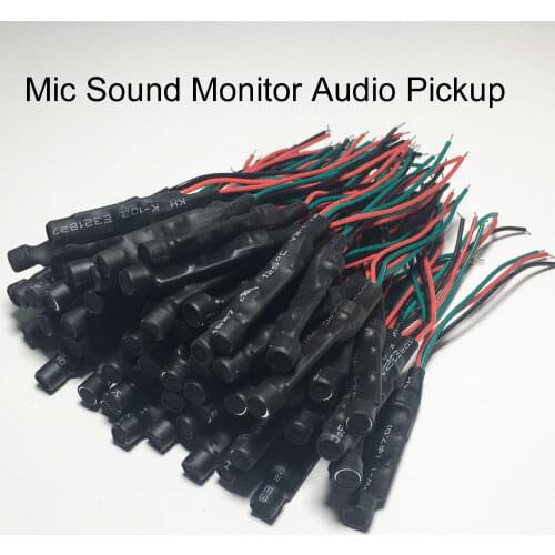 Audio Pick Up High Sensitive Mini CCTV Audio Microphone Mic For Security CCTV Camera DVR System