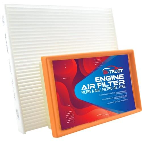 Bi-Trust Set of Engine & Cabin Air Filter for 2012-2019 Toyota Prius C L4 1.5L 87139-07010,87139-YZZ08,CA11426,17801-21060