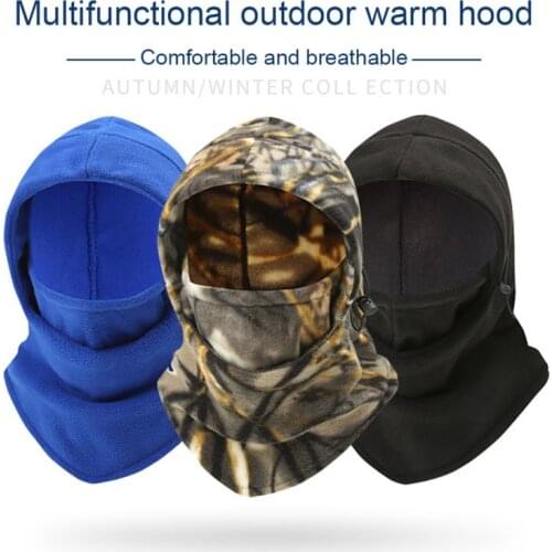 Polar Fleece Winter Warmer Thermal Windproof Balaclava Cold Weather Hat Full Face Caps Men Women Cap Beanies
