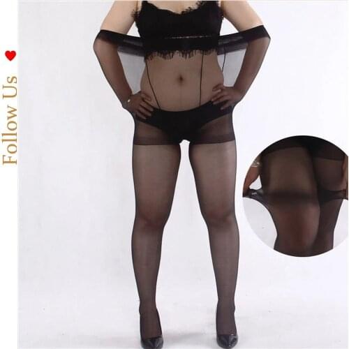 Plus-sized with Gussets on Both Sides Stockings Pantyhose Spring and Summer Ultra-Thin Anti-Hook Stockings