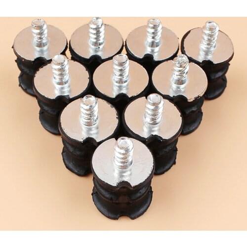 10Pcs/lot Annular Isolator Buffer Mount Kit Fit HUSQVARNA 136 136LE 137 137E 141 141E 142 142LE Chainsaw Spare Parts