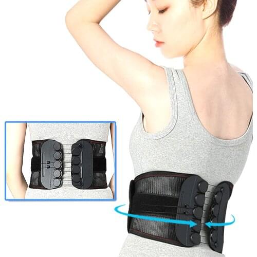 New Design Double Pull Waist Orthopedic Posture Corrector Brace Lower Back Lumbar Spine Support Belt Health Care Women Men