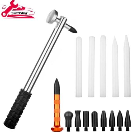 Dent Repair Tool Kits Paintless Dent Removal Tap Down Tools Dent Rubber Hammer Auto Body DIY Dent Fix Tools