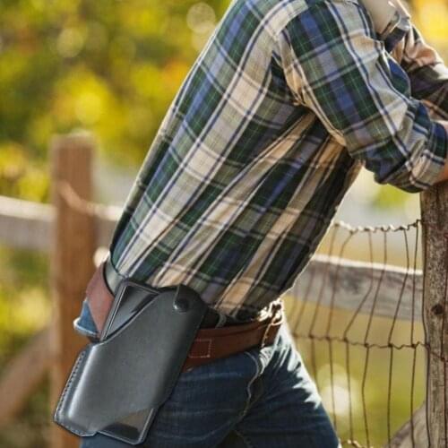 NEW Leather Cell Phone Holster Portable Phone Pouch Wallet for Men