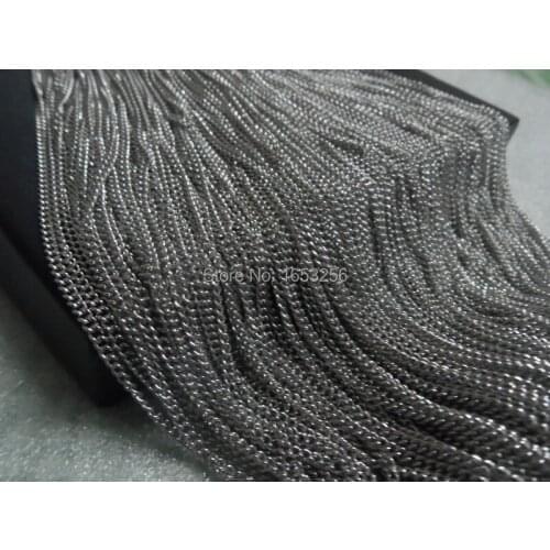 Factory Wholesale 100 meter/Lot Stainless Steel thin 2mm Fashion Link chain jewelry finding /Marking DIY Jewelry
