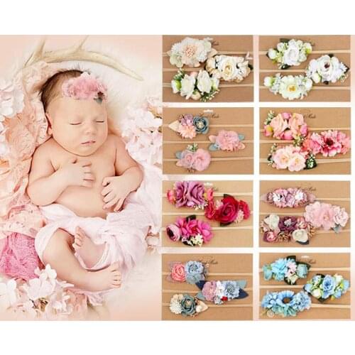 Childrens gift box set artificial flower headband hairband princess headband Lovely hairband 2021 hot style hot sales