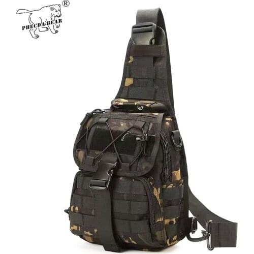 PHECDA MILITARY GEAR pistol gun bag outdoor fishing cycling cross-body bag 7L tactical bag X7 hunting bag military chest bag