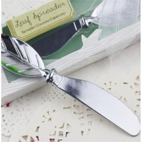 Creative Leaf Shape Butter Knife Bread Handle New Master Silver Cheese Dessert Jam Spreader Silver Breakfast Tool Gift Set