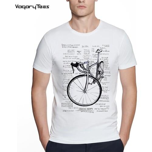 Bike packing Funny Gear List Design T-Shirt Summer Men Short Sleeve Bicycles Sport White Casual Tops Bike Lover Hip Hop Boy Tees