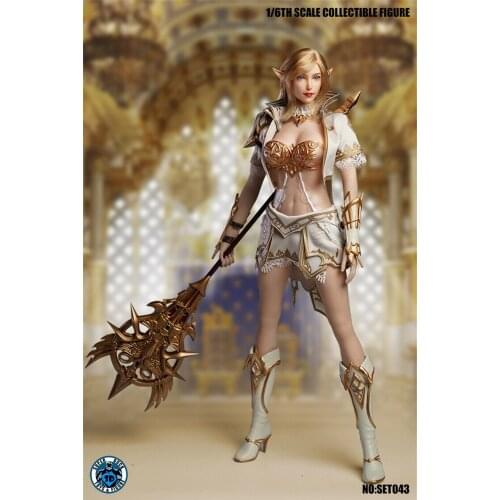 In Stock SUPER DUCK 1/6 COSPLAY SET043 Fairy Elf Clothes W Head F 12" Pale Big Chest Phicens Body Doll
