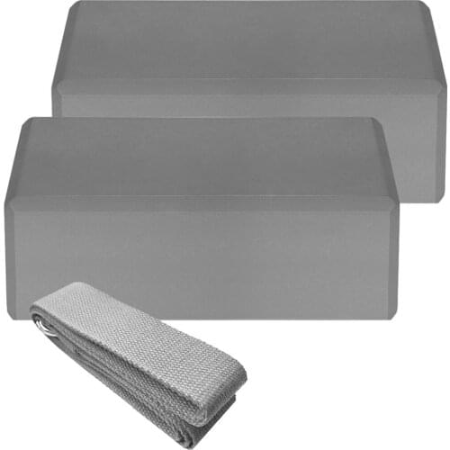 1pcs Cotton Yoga Strap EVA Yoga Blocks Stability Blocks Yoga Strap Set for Yoga Pilates Meditation Block Fitness Equipment