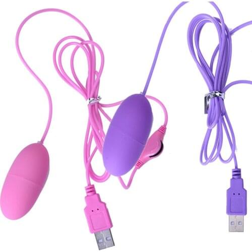 Candiway USB Charging Jumping Egg Vibrator Clitoral Multi Speed Pleasure Kit Masturbation Bullet Vibrating Sex Toy For Women 1PC