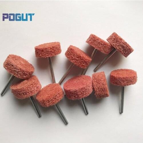 10pcs/lot Red Nylon Abrasive Plate Cleaning Grinding Wheel for Metal Marble Furniture Polishing Removal Drill Power Tools