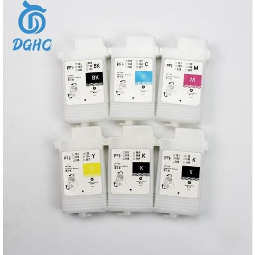 12pcs 130ML PFI-101 PFI-103 Refillable Ink Cartridge With Chip for Canon iPF5000 iPF5100 iPF6100 iPF6200 printer