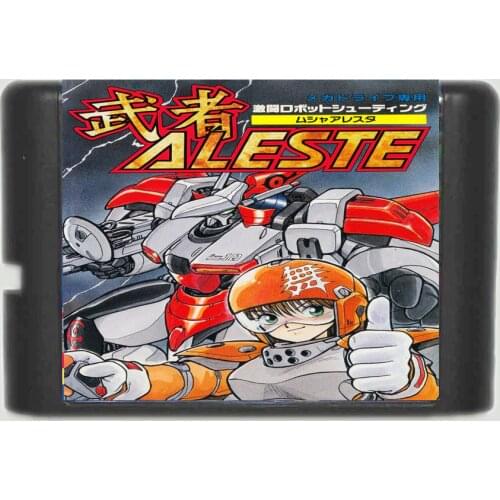 Aleste 16 bit Game Card For Sega MegaDrive & Genesis System