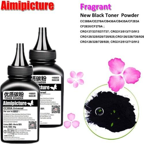 436A CB436A New Fragrant Refill Toner powder For HP LaserJet P1505 M1120 M1522 toner cartridge 80g*2/lot