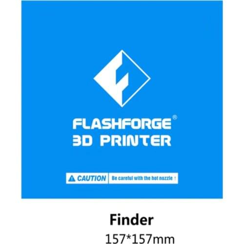 5pcs Flashforge Finder Finder 2 157*157mm Blue Heated Bed Tape Print Sticker Build Plate Tape