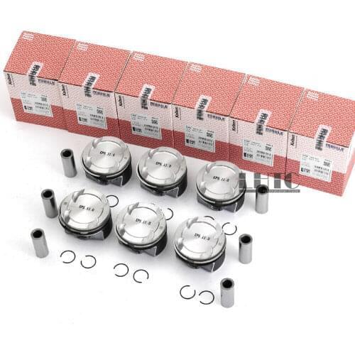 Brand new 6x Pistons & Rings Set 11258637989 For BMW 340i 540i F20 F30 F31 F32 G01 G20 G30 B58B30 3.0