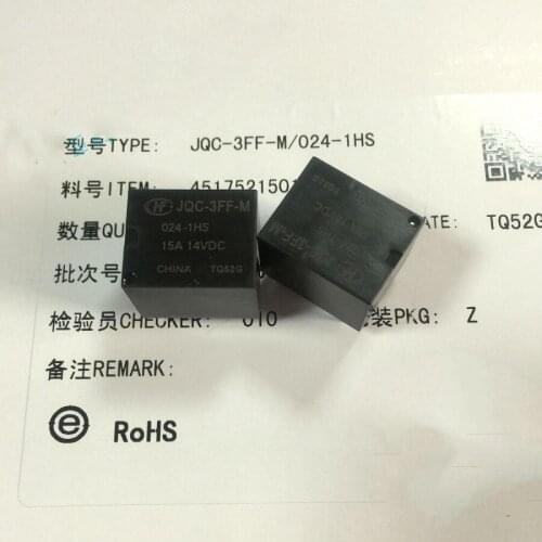 JQC-3FF-M-24VDC-1HS 24VDC 15A 14VDC car relays