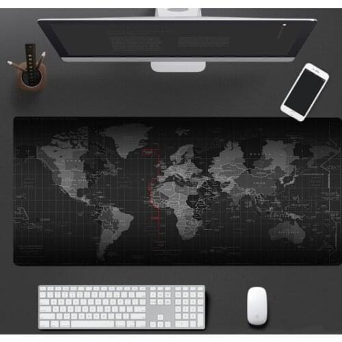Large Gaming Mouse Pad Gamer World Map Mousepad Anti-slip Mause Pad Office Desk Mat Big Computer Mouse Mat Game Keyboard Pad