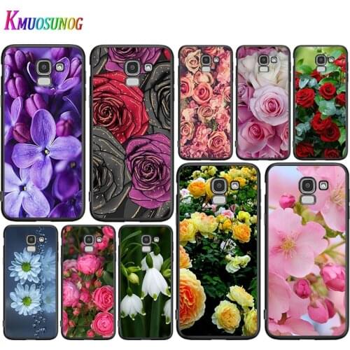 Rose Peony Flower For Samsung Galaxy J8 J7 Duo J6 J5 Prime J4 Plus J3 J2 Core 2018 2017 2016 Phone Case Cover
