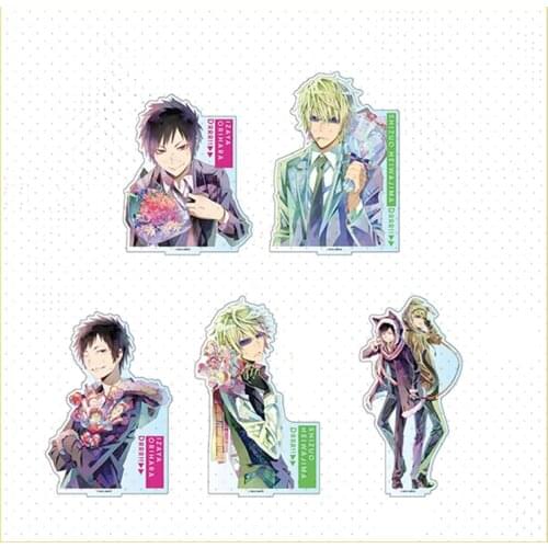 Hot Anime DuRaRaRa!! Celty Sturluson Orihara Izaya Acrylic Stand Figure Display Model Plate Tabletop Decorate Cartoon Xmas Gift