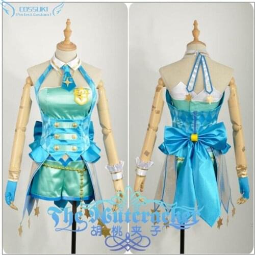 The Idol Miki Hoshii Haruka Rmami Skirt Cosplay Costume , Perfect Custom For You