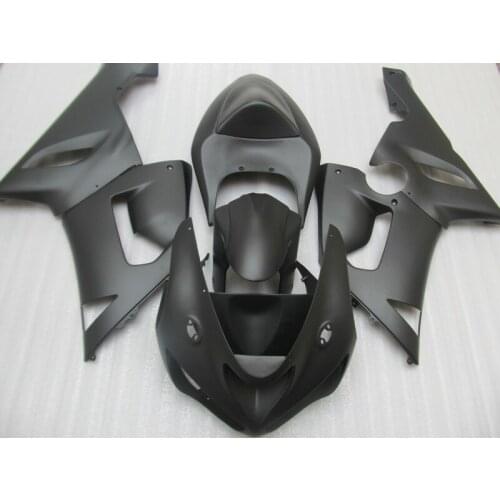 Fairing kits 100% fit for Kawasaki NINJA ZX 6R 2005 2006 zx6r 05 06 all matte black ABS plastic fairings set HP14