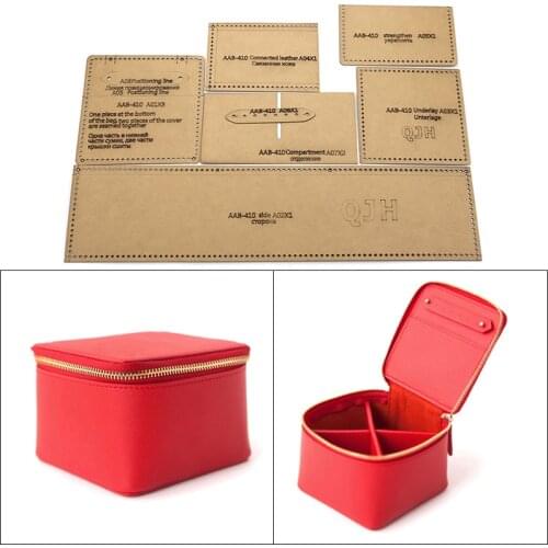 Kraft paper drawing design sewing pattern mold diy handmade leather jewelry storage bag box bag coin purse leather template