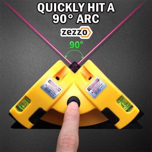 Right-angle Lasers Line Instrument With 2 Suctions High-precision Self-leveling Lines 90-degree Square Laser Marking