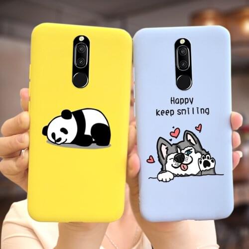Cute Panda Candy Painted Cover For Huawei Mate 10 Lite Case Nova 2i Soft Slim Fundas For Huawei Nova 2i Nova2i Phone Cases Coque