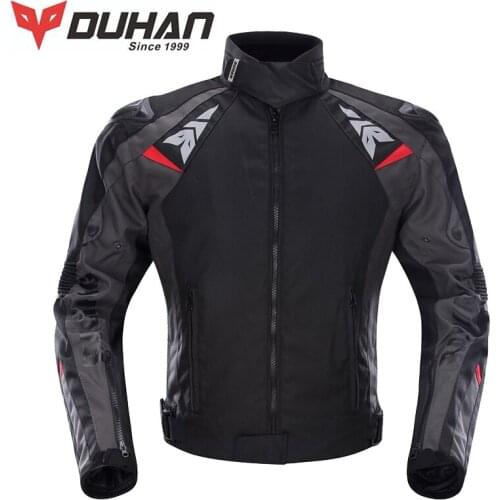 DUHAN Mens Oxford Cloth Motorcycle Riding Jackets Moto Alloy Shoulder Protector Racing Jacket Waterproof and off-road equipment