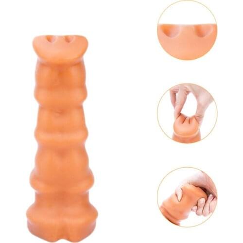 Huge Animal Dildo Pig Dildo Butt Plug Massage Anal Toy For Woman Men Orgasm Stimulate Anal Plug Sex Toys Masturbate Adult Games