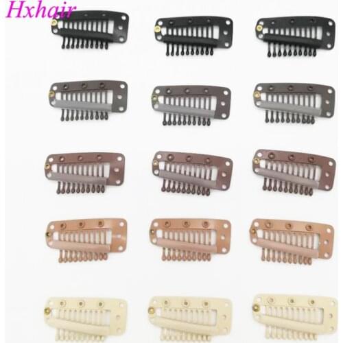Wholesale - 100pcs 38mm Wigs Snap Clips / Toupee Snap Clips for Hair Extension / Weft Hair Extensions