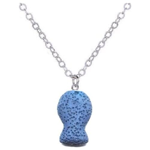 13Colors mini Fish Lava Stone Aroma Essential Oil Diffuser Necklace Aromatherapy Jewelry Silver Color Lava Rock Stone Necklace