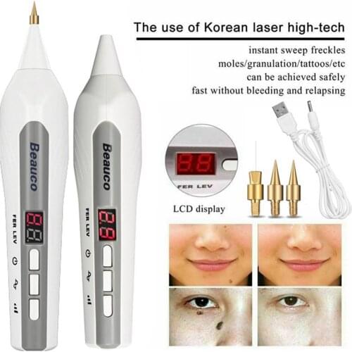 9 level Plasma Pen Face Skin Spot Removal Pen Mole Skin Tag Removal Device Tattoo Freckle Wart Remover Machine Beauty Care Tool