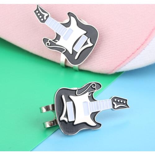 Professional Alloy Golf Cap Clip Magnetic Hat Visor Clips Golf Ball Aiming Marker Golf Training Aids - Electronic Guitar Design